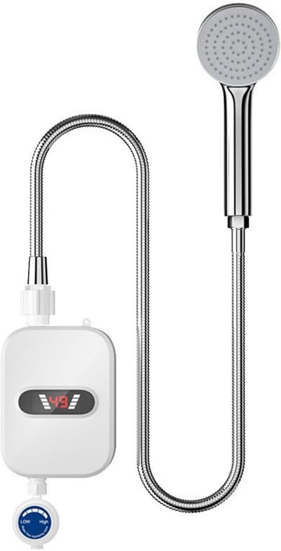 Mini Directe Doucheverwarmer 3500W - 30-60℃, 0.04-0.4Pa Druk, IPX4 Lekbescherming [Energieklasse B]