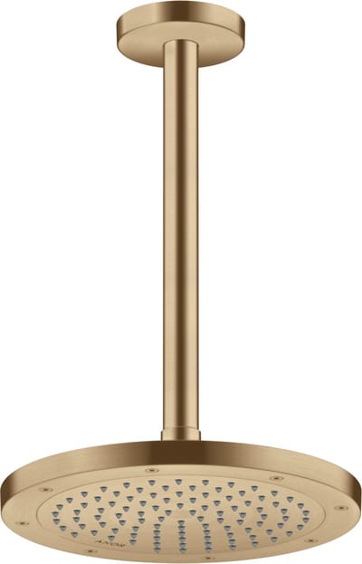 Hansgrohe AXOR ShowerSolutions -Douchearm - Plafondarm - Plafondaansluiting - regendouche - 300 mm - Brushed Bronze - Goud