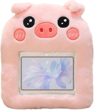 Handwarmer Kussen Pluche - Knuffeldier met telefoontasje | Pluche kussen Handwarmer Knuffeldier Zachte knuffels Leuk pluizig speelgoed voor kinderen Jongens Meisjes