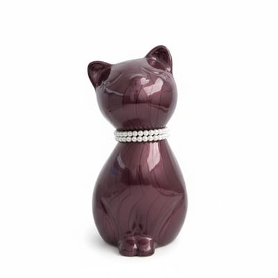 Cozy Cat Fawn Zittend - Katten Asbeeld Dieren Urn Voor Uw Geliefde Poes Kat 0,41 L