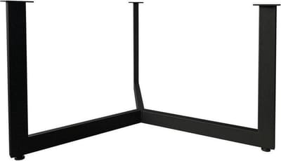 FLE - Stalen salononderstel zwart rond ø 73 cm en hoogte 43 cm (koker 2 x 4 cm)