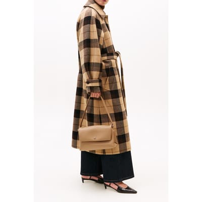 Tommy Hilfiger Modern Essential Shoulder Bag Safari Canvas Maat: OS | Handtassen Outlet | Dames | Beige