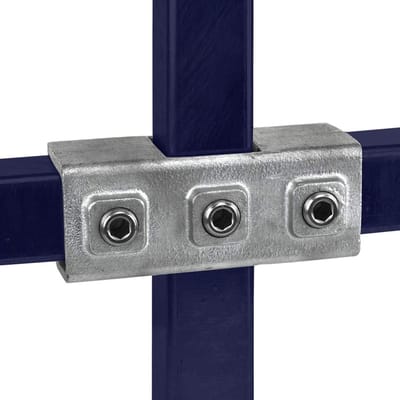Vierkant Kruisstuk - Buiskoppeling - Constructies Bouwen - TÜV Rheinland Goedgekeurd - 40x40 mm - Verzinkt