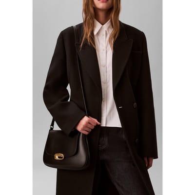 Calvin Klein Hardware Flap Medium Crossover Bag Black/tumbled Deep Gold Taglia: OS | Borse a mano Outlet | Donna | Giallo