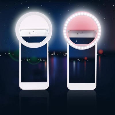Selfie Ring Fill light + Universele houder live show geschikt voor smartphone JC-01kleur Zwart
