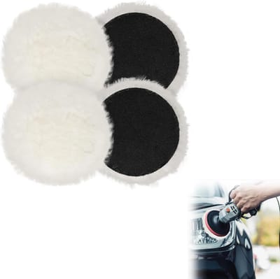 Polishing Pad Set van 4 - 125 mm Polishing Attachment - Random Orbital Sander Polishing Pad - Polishing Sponge - Velcro Polishing Attachment - Compatibel met Bosch Eccentric