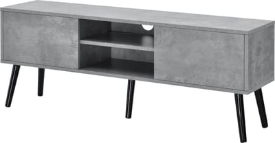 TV meubel Eskilstuna tv kast 120x29,5x46,5 cm betonkleurig