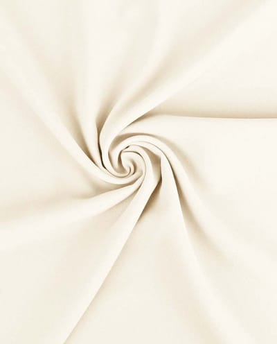 Burlington Stof Uni per Meter – Ecru – Stevig & Vormvast – Texture Stof – Voor Broeken, Rokken & Colberts