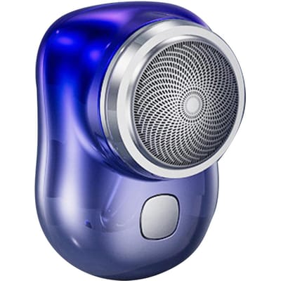 Nouveau Mini rasoir électrique hommes d'affaires voyage Portable rasoir Rechargeable cadeau rasoir MINI rasoir bleu