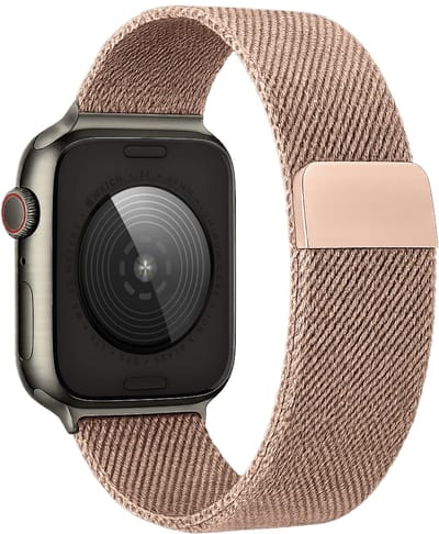 Bandje Rose Goud geschikt voor Apple Watch - Horloge Band geschikt voor Apple Watch 38 mm 40 mm - Horlogebandje Milanees geschikt voor Apple Watch - Rosé Goud