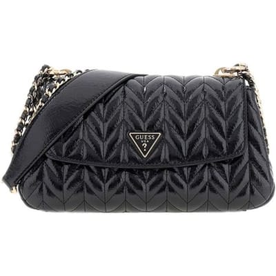 GUESS schoudertas Cheryl Convertible Xbody Flap Black zwart
