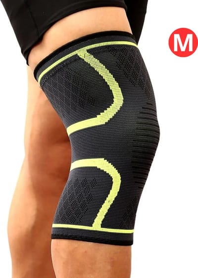 Bovista Sportbrace Knie - Kniebrace - Knee Sleeves Powerlifting - Knee Support - Compressie Knie Brace - Knee Wraps - Dames - Heren - Groen - Maat M