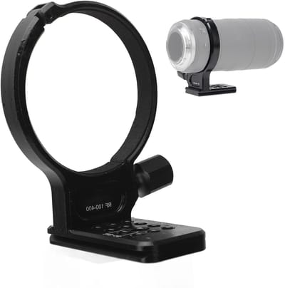 Stevige tripod mount ring voor 100-400mm f/5.6-8 IS USM lens met 1/4 en 3/8 inch schroefgaten voor Arca-systeem en optimale ondersteuning