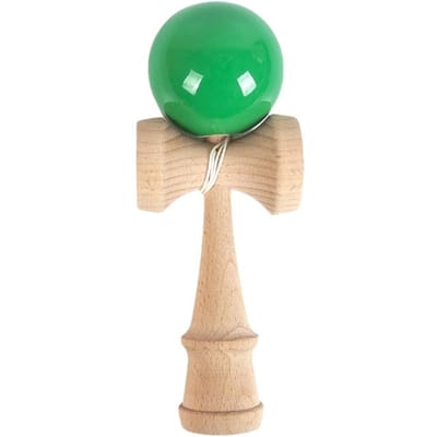 Jeu de Balle Épée en Bois Jeu d'adresse Tasse Épée Jeux de Balle Jouets Éducatifs d'extérieur Amusants pour Enfants Sports Cadeau d'Anniversaire vert