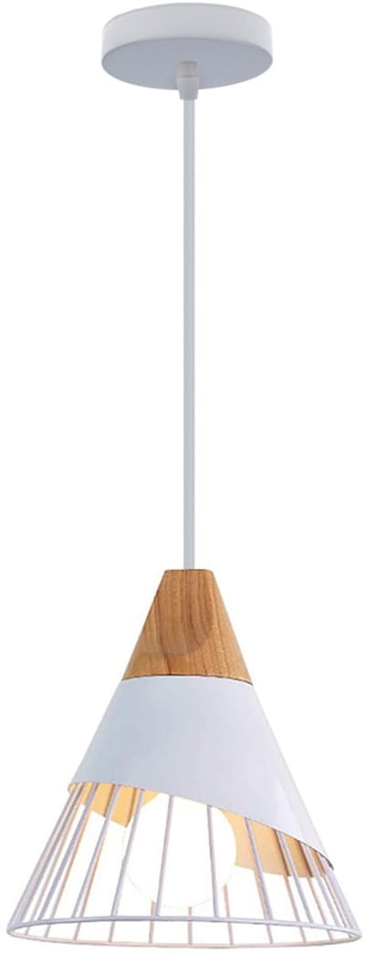 Hanglampen Moderne E27 Kroonluchter Creatieve Plafondlamp voor Slaapkamer Woonkamer Keuken Wit