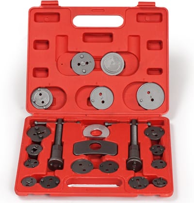 tectake Terugsteller remzuiger 22-delig rood - 400853