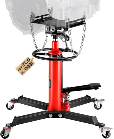 Transmissie Krik - Motorkrik Hydraulisch - Auto Onderhoud - Verstelbaar Zadel - 85-170 cm Hefbereik - Rood