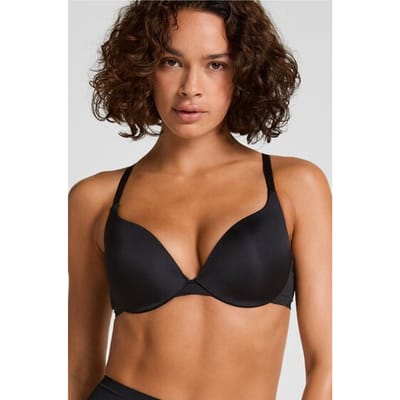 Hunkemöller Dames Lingerie Voorgevormde push-up beugel bh Smooth - Zwart - maat A75