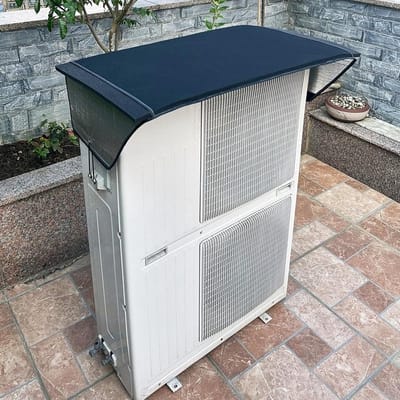Warmtepomp Cover - Buitenunit Bescherming - Geluidsisolatie Buitenunit - Dubbele Aluminium Folie - 160 x 66 cm - Zwart
