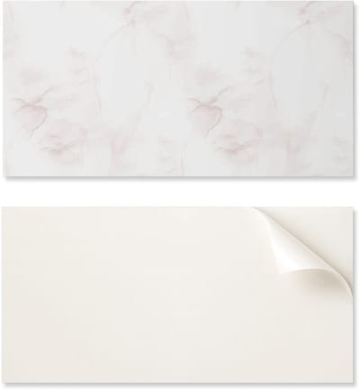 Kant-en-klaar vinylpaneel met decoratieve print, 100x50 cm. Verfijnd marmerpatroon.
