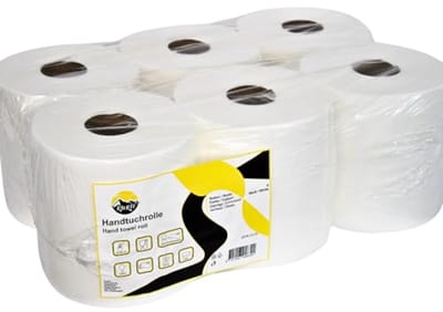 Poetsrollen 6 stuks - 2-laags, snel absorberend en stevig - schoonmaakpapier voor vocht en vet