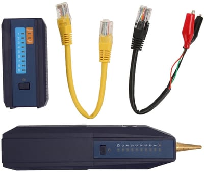 Netwerkkabel Tester - Ethernet Kabel Tester - Netwerk Installatie - Digitale Signaal Tracering - 23x15x4 cm
