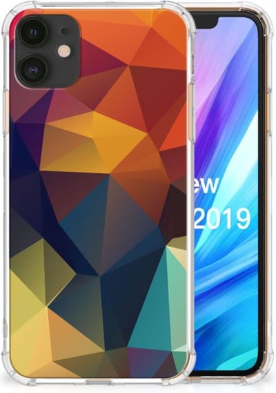 Apple iPhone 11 Shockproof Case Polygon Color