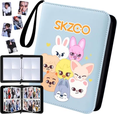 Photocard Binder voor Kpop - Houder voor 400 Fotokaarten in Blauw