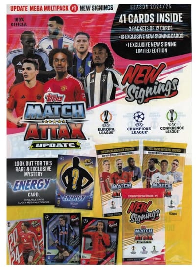 Topps Champions League Match Attax 2024/2025 / 1x UPDATE Multipack 1 New Signings