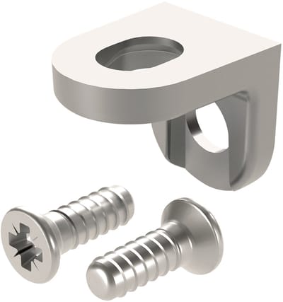 100 stuks Italiana Ferramenta plankdragers voor 5 mm boorgat voor spanningsvaste verbindingen van meubelpanelen Hoekverbinder RVS look voor houten planken van SOTECH