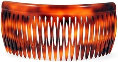Insteekkam Handgemaakt - Haarkam Klassiek - Dagelijks Gebruik - Celluloseacetaat Materiaal - 12 cm Lengte - Bruin