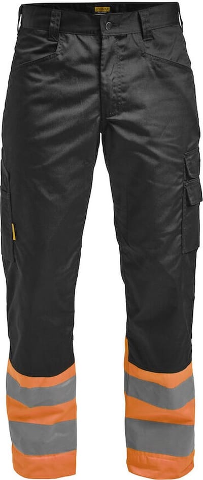 Jobman 2314 Hi-Vis Service Trousers 65231420 - Zwart/Oranje - D096