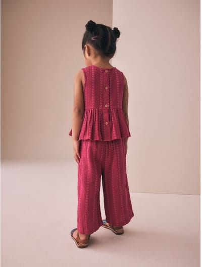 Next - Meisjes - Set met top en broek - Roze