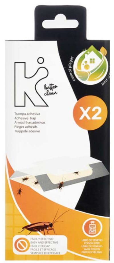 Kinvara - Kakkerlakken Val - Plakstrips - Kakkerlakken Bestrijden - Kakkerlakkenval, , Pissebedden, Zilvervisje, Papiervisjes - Ecologisch - 2 Stuks