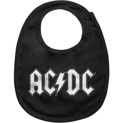 AC/DC Logo Unisex Slabbetje - zwart - Standard