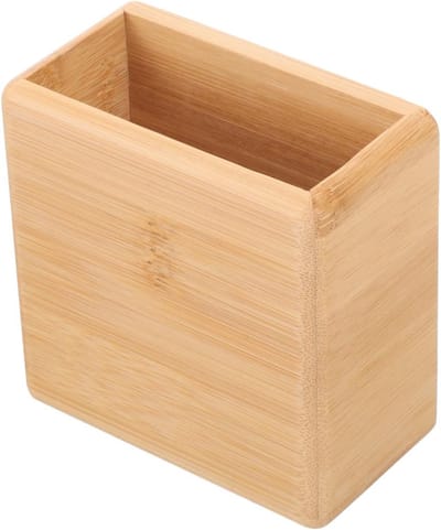 Houten Wandorganizer voor Afstandsbedieningen, Telefoon en Media Spelers - Opbergdoos zonder Gaten, Perfect voor Pennen en Accessoires
