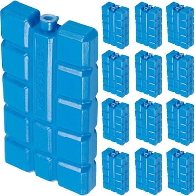 IJsblokken Baksteen Pak - Koel elementen - Voedsel Vers Houden - Herbruikbaar en Vulbaar - 24 stuks 200 ml - Wit