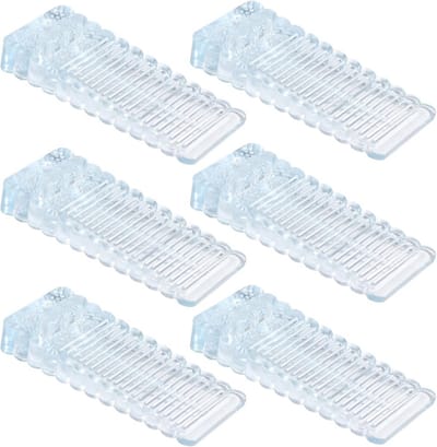 Deurstoppers 6 stuks - Verstelbare PVC Deurwiggen voor Efficiënte Vloerstopper