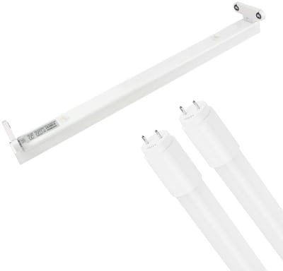 LED TL Armatuur met T8 Buis - Igia Dybolo - 60cm Dubbel - 18W - Natuurlijk Wit 4000K - IP20