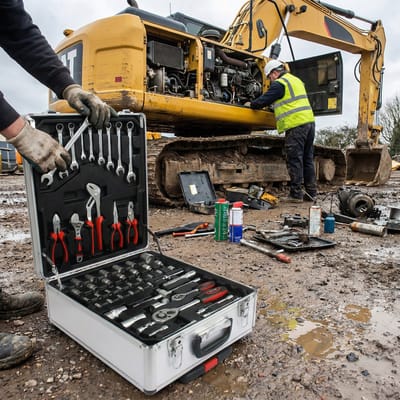 899-Delige DIY Gereedschapsset - 4 Laden, Rolbaar - Zilveren Gereedschapskoffer Voor Huis, Tuin En Auto - Multifunctioneel