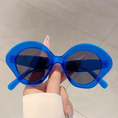 Y2K Vintage Luxe Designer Oversized Onregelmatige Zonnebrillen dames Voor Mannen Zonnebrillen Punk Populair Snoep Groot Montuur Brillen