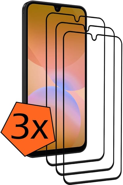 Screenprotector - 3 Stuks - Geschikt voor Samsung Galaxy A26 - Full Cover - Gehard Glas - Beschermglas - Tempered Glass - Screen Protector