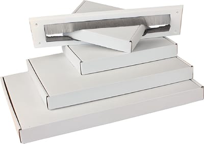 25 Witte Standaard Brievenbusdozen Formaat A5 - 22x15,5x3 cm Cm / postdozen / verzenddozen / Platte dozen voor brievenbus met bovenklep / Verzenddoosje