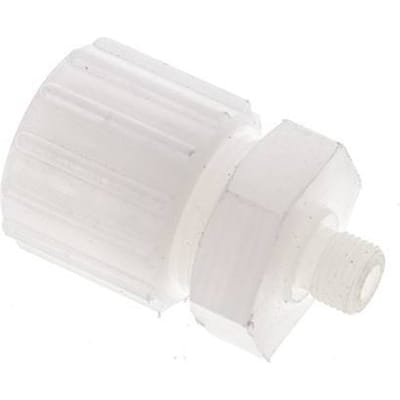 15x9mm & G1/8'' PVDF Rechte Knelfitting Buitendraad 10bar Kunststof en Polyamide
