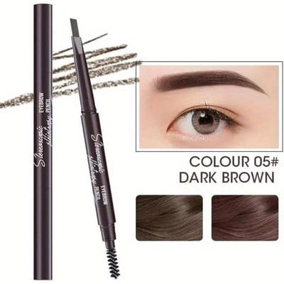 2 in 1 Eyebrow Pencil Professional Cosmetics Makeup For women Waterproof Eyebrow Tattoo Brush Long Lasting Eyebrow Pen
