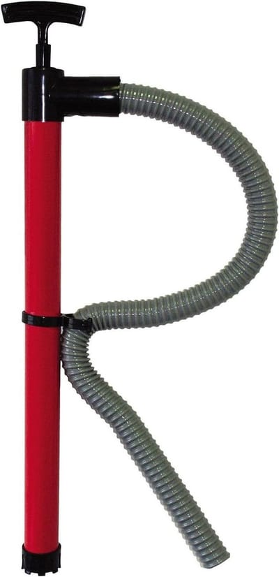 Bilge Pomp Handmatig - Lenspomp Boot - Water Verwijderen - Zelfaanzuigend Ontwerp - 61 cm - Zwart