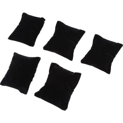 Fluweel Sieraden Display Kussen Horloge Armband Armband Standaard Houder Opbergorganizer (Grijs)