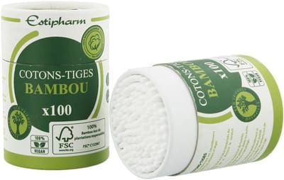 Katoenstaafjes Bamboe - Oorstokjes Reiniging - Persoonlijke Hygiëne - Biologisch Afbreekbaar Materiaal - 100 Stuks - Natuurlijk