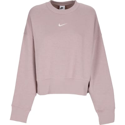 Cropped damessweatshirt met ronde hals W Sportkleding Phoenix Fleece Oversized ronde hals diffuus taupe/zeil