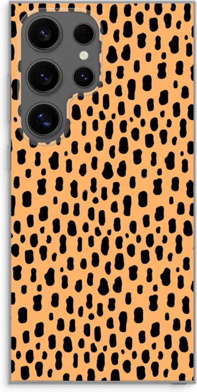 Case Company® - Hoesje geschikt voor Samsung Galaxy S24 Ultra hoesje - Panter - Soft Cover Telefoonhoesje - Bescherming aan alle Kanten en Schermrand
